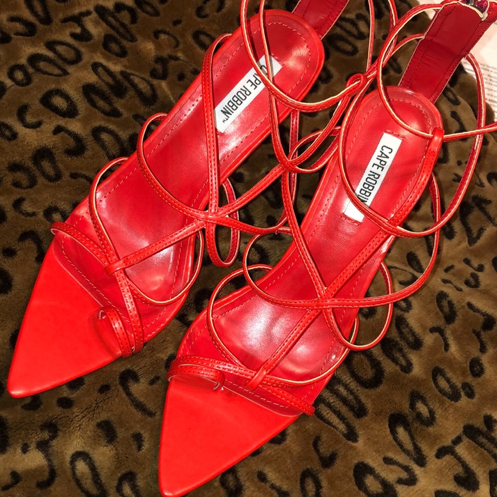 Strappy heels
